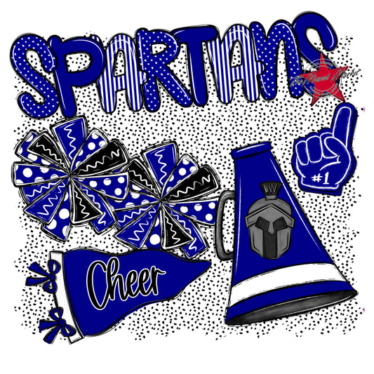 Spartans Cheer Spirit-Blue