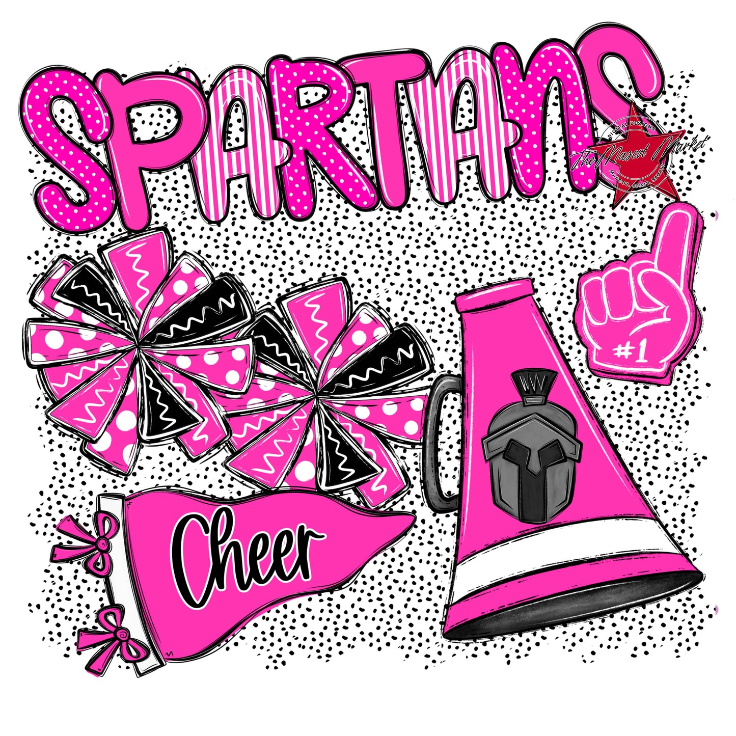 Spartans Cheer Spirit-Pink