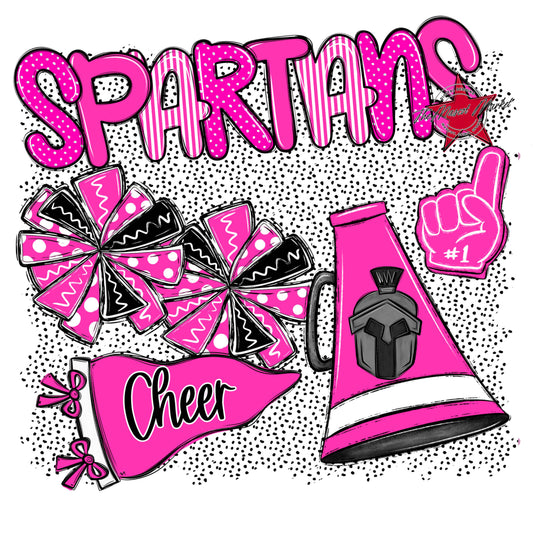 Spartans Cheer Spirit-Pink
