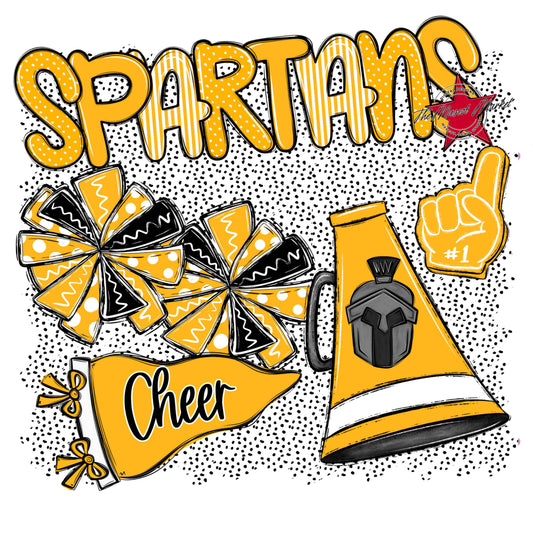 Spartans Cheer Spirit-Yellow
