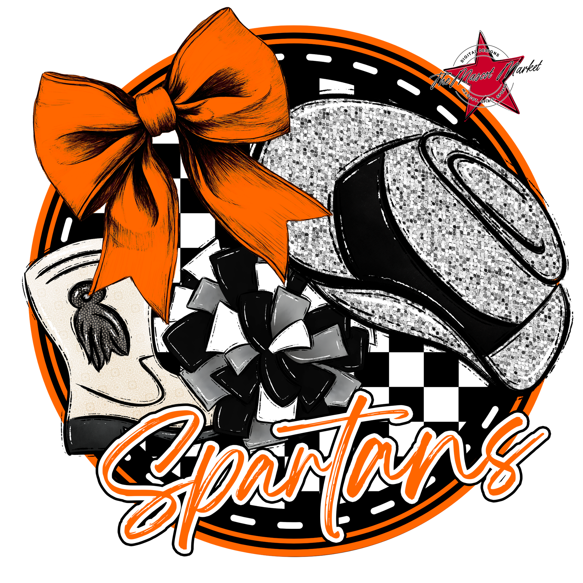 Spartans Circle Drillteam Design-Orange