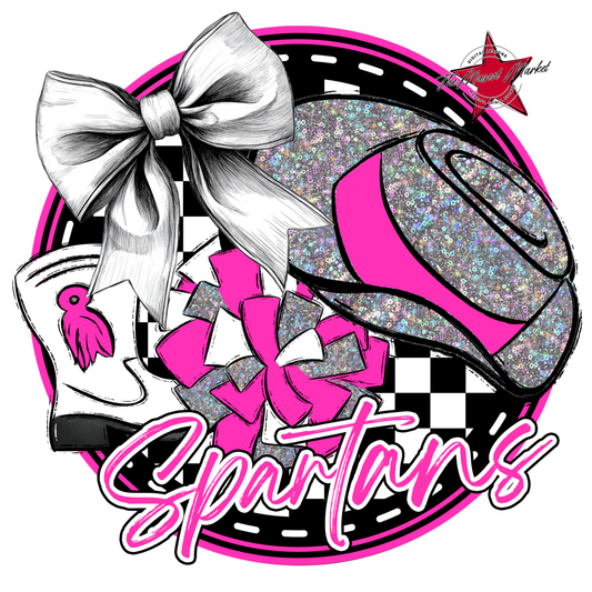 Spartans Circle Drillteam Design-Pink