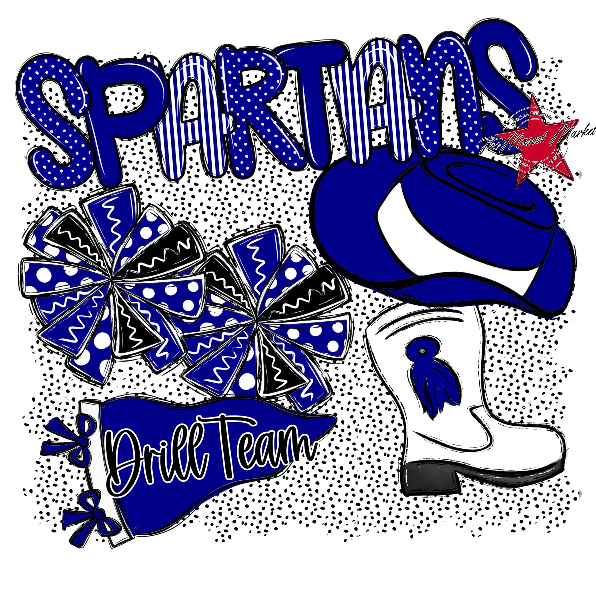 Spartans Drillteam Spirit-Blue
