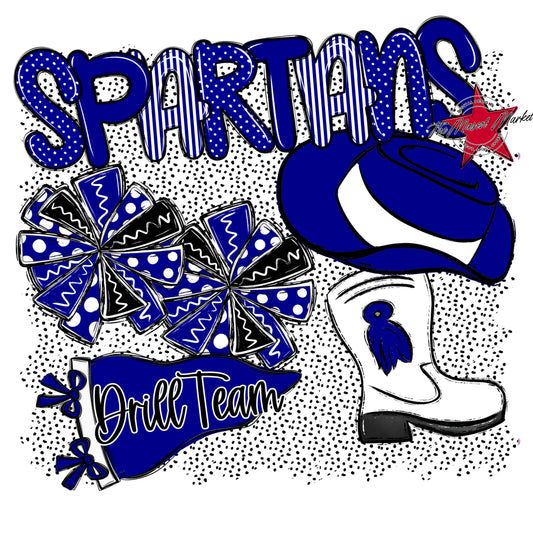 Spartans Drillteam Spirit-Blue