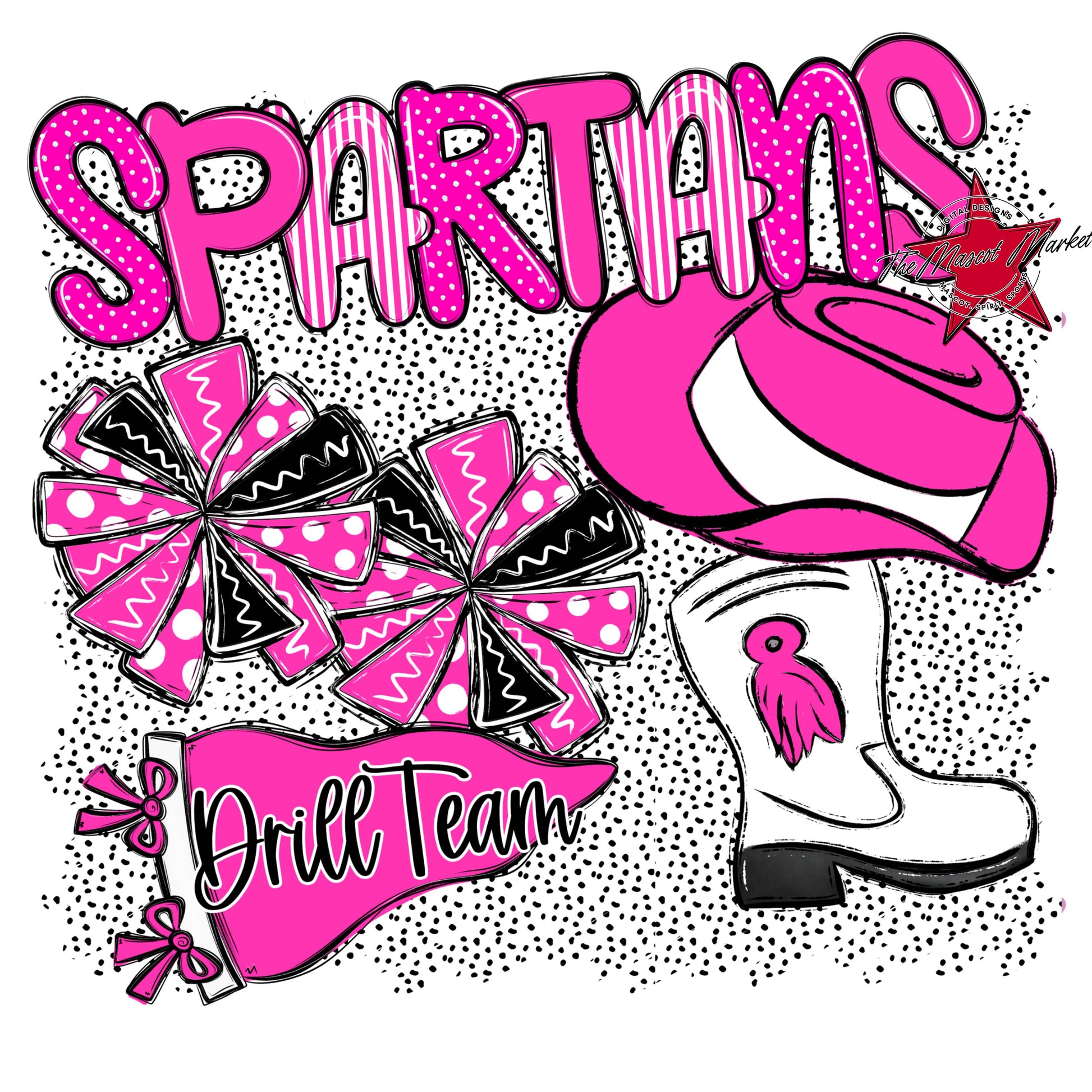 Spartans Drillteam Spirit-Pink