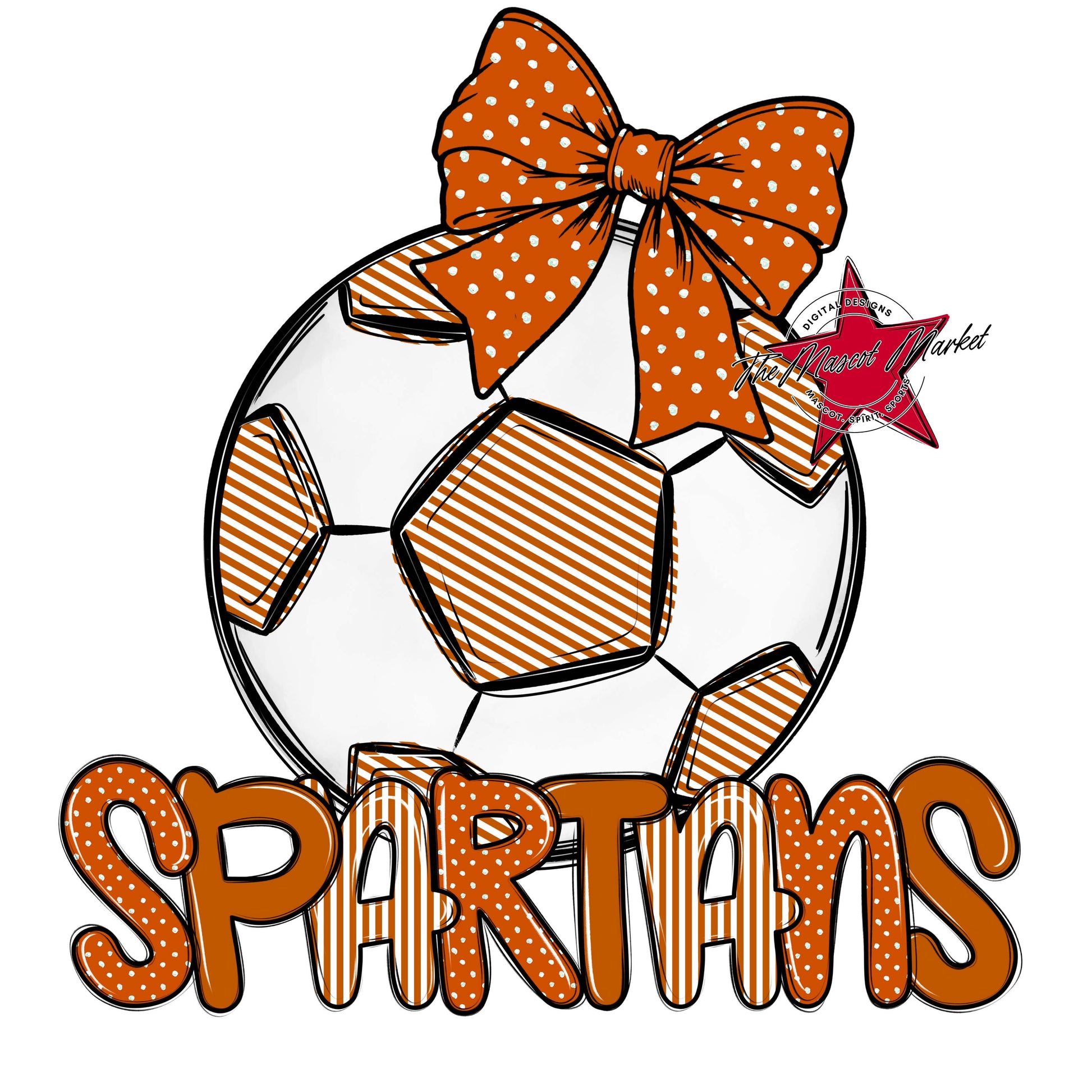Spartans Soccer Spirit Design-Burnt Orange