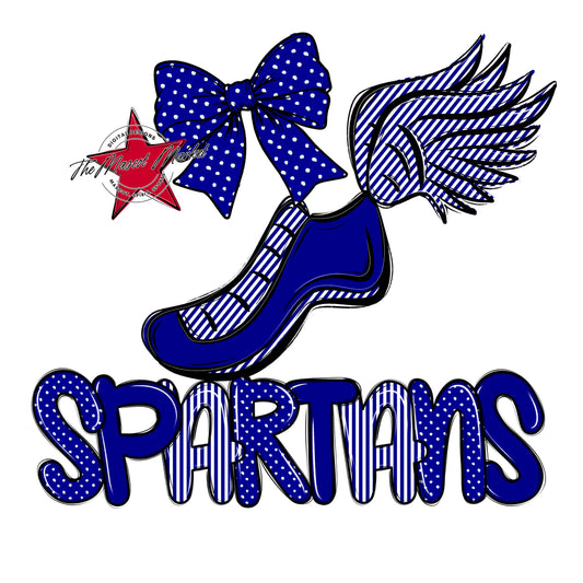 Spartans Track Spirit Design-Blue