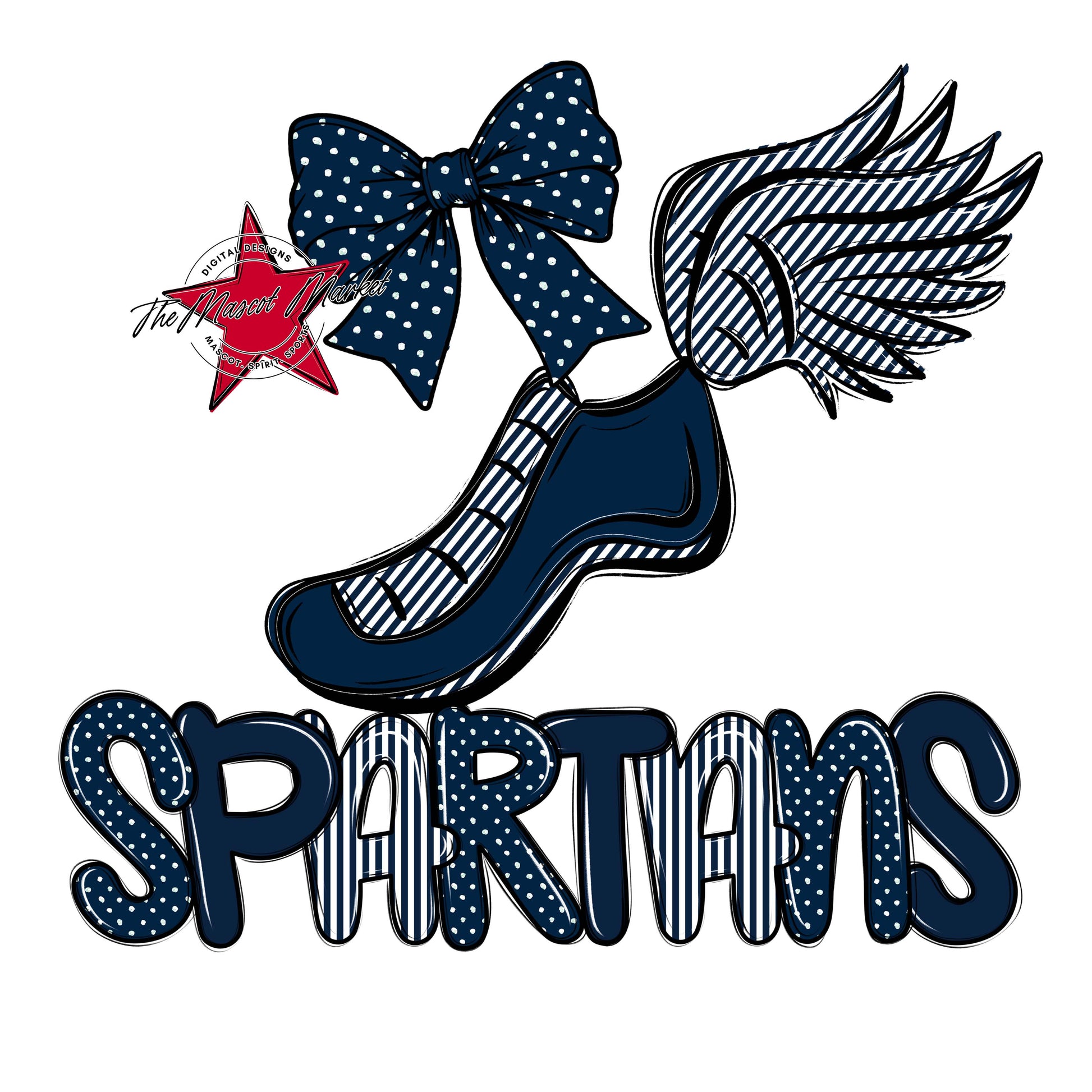 Spartans Track Spirit Design-Navy