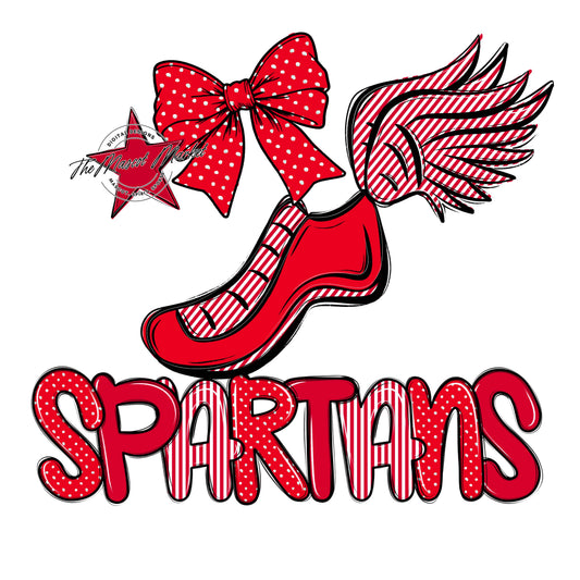 Spartans Track Spirit Design-Red