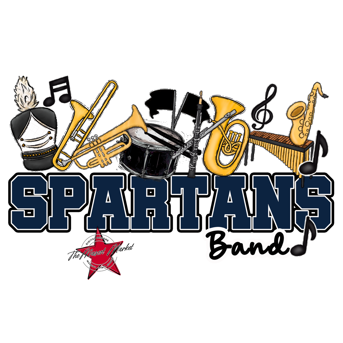 Spartans Varsity Band-Navy