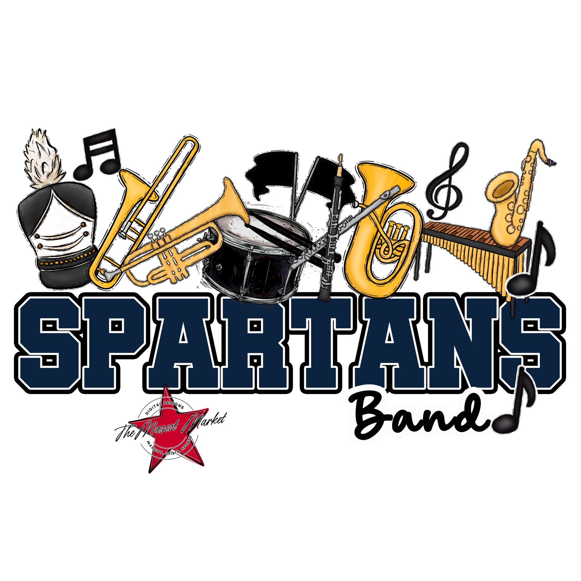 Spartans Varsity Band-Navy