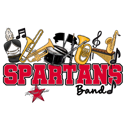 Spartans Varsity Band-Red