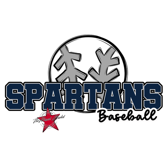 Spartans Varsity Baseball-Navy