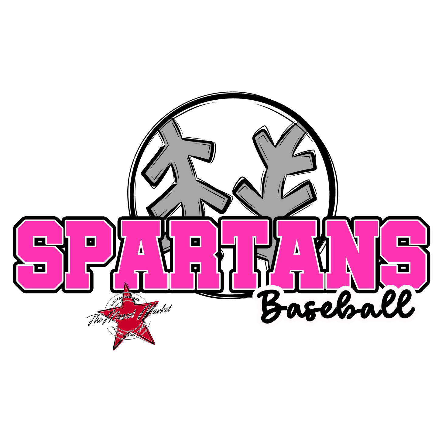 Spartans Varsity Baseball-Pink