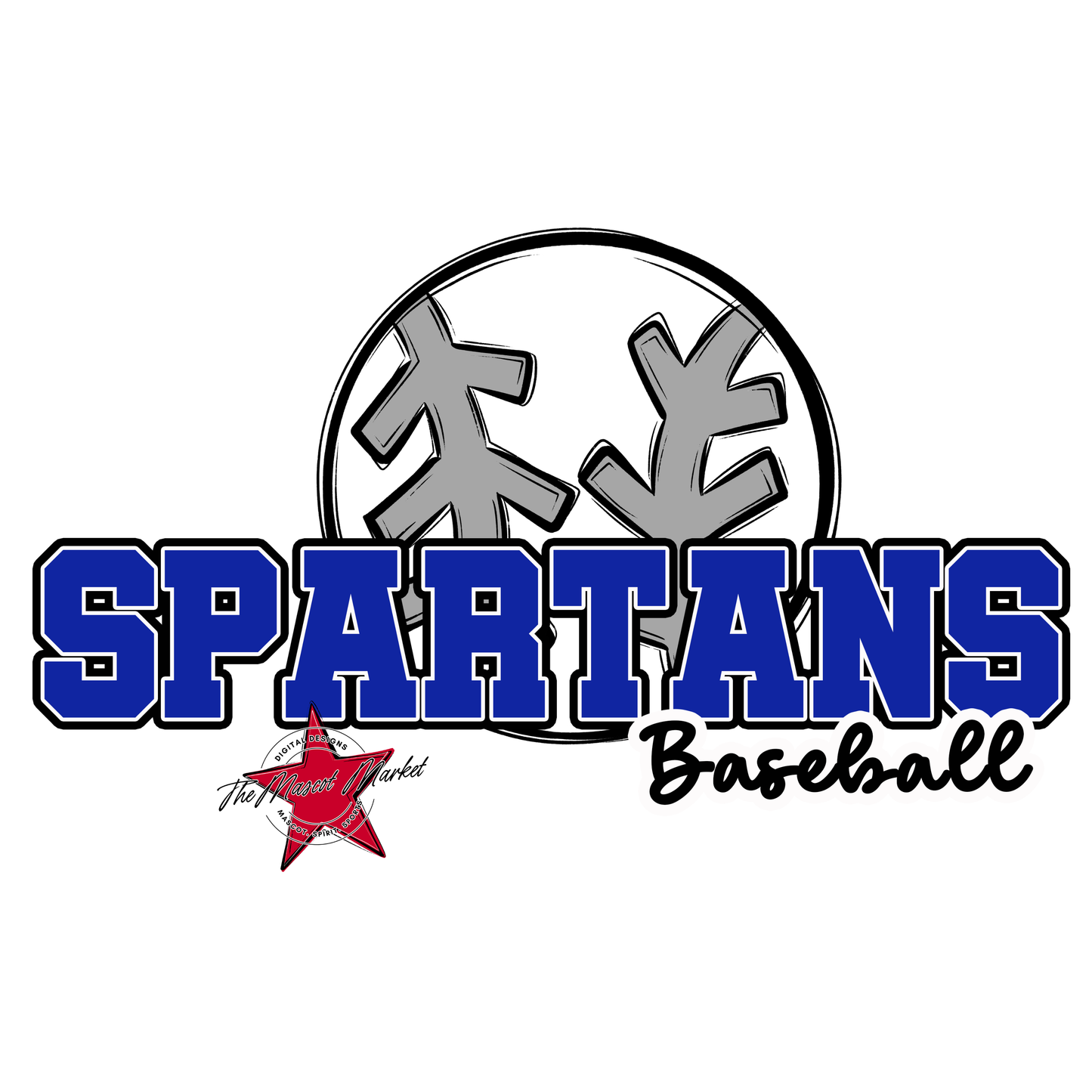 Spartans Varsity Baseball-Royal Blue