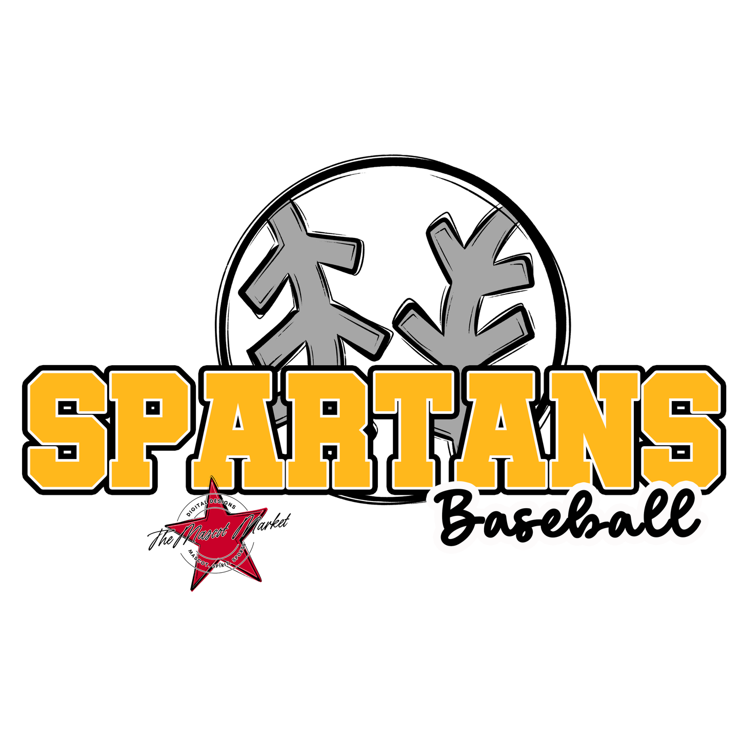 Spartans Varsity Baseball-Yellow