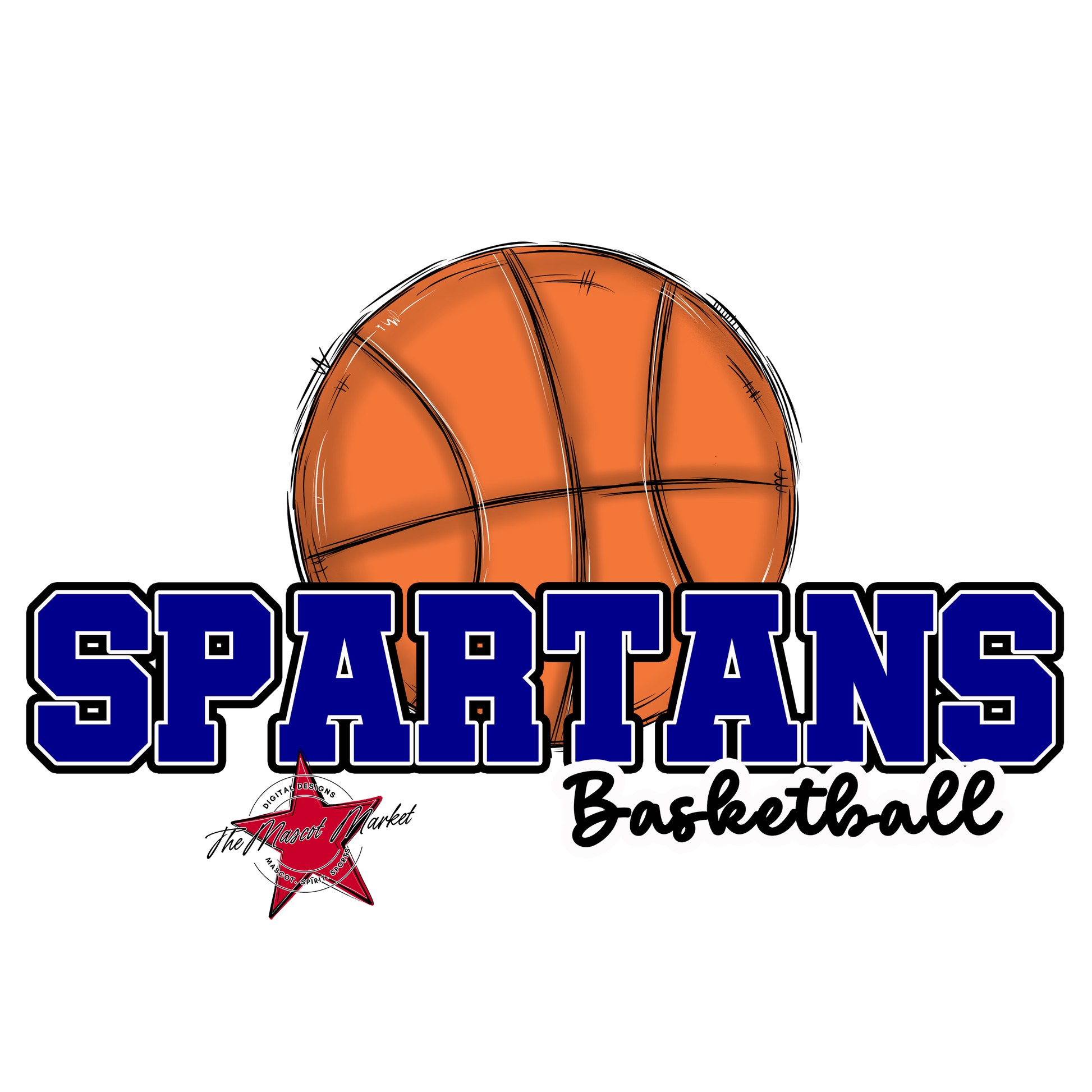 Spartans Varsity Basketball-Blue