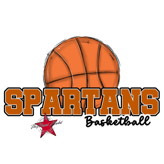 Spartans Varsity Basketball-Burnt Orange