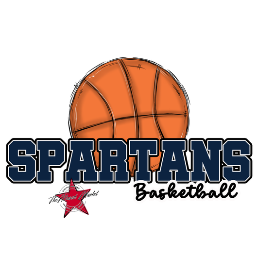 Spartans Varsity Basketball-Navy