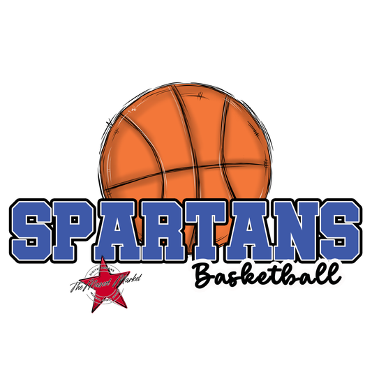 Spartans Varsity Basketball-Off Blue