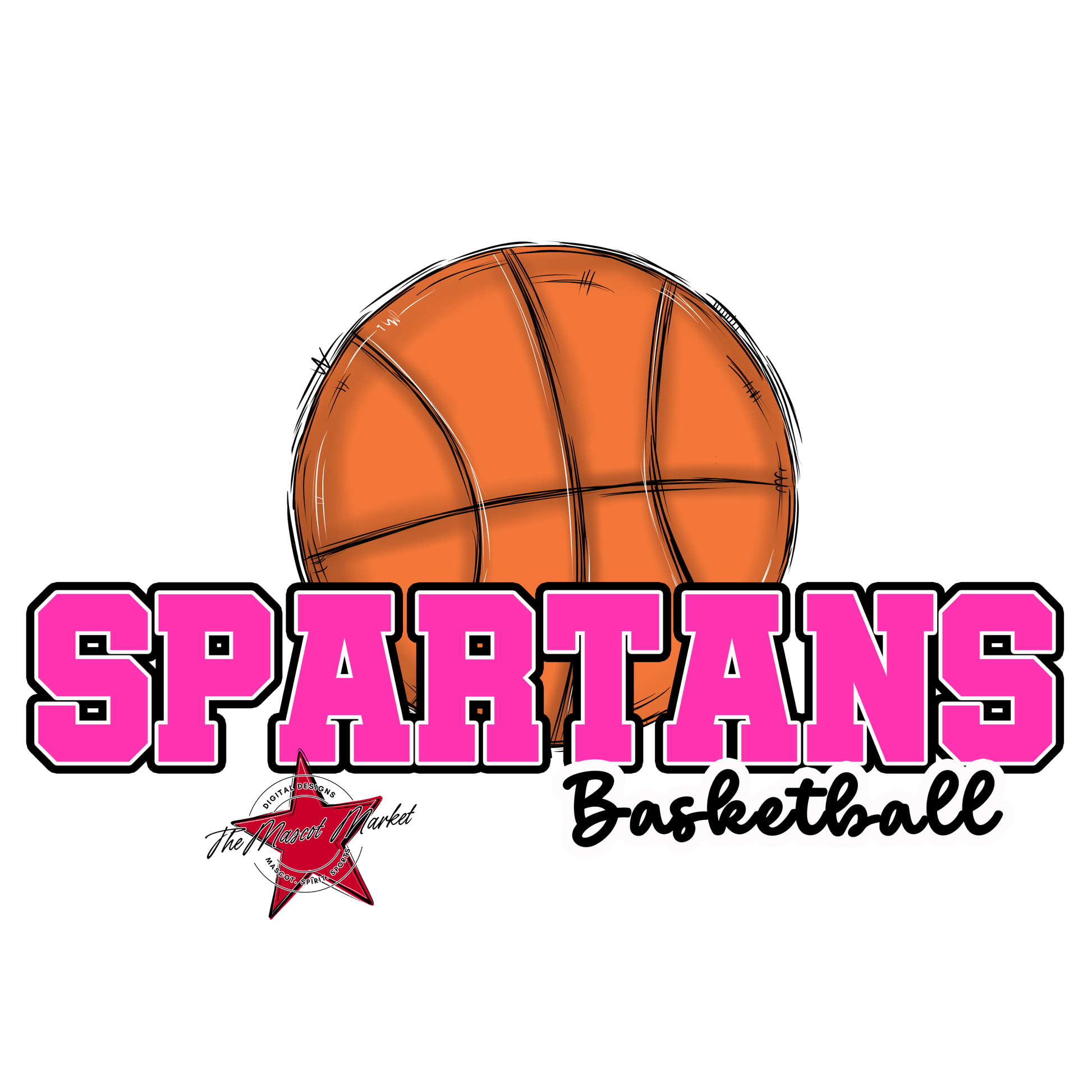 Spartans Varsity Basketball-Pink