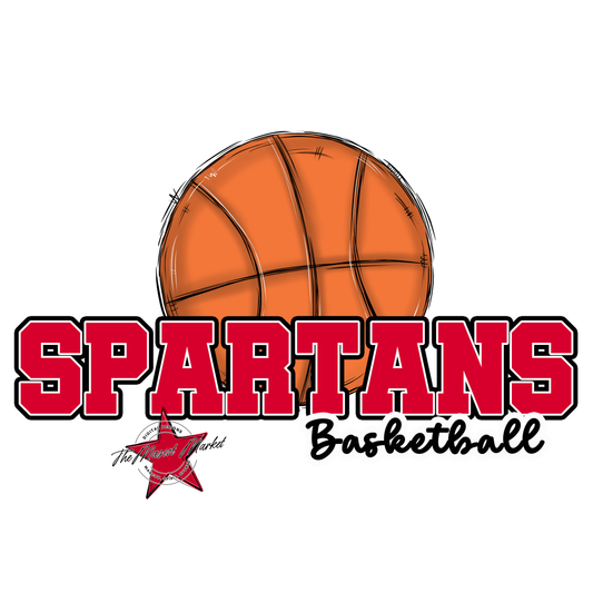 Spartans Varsity Basketball-Red