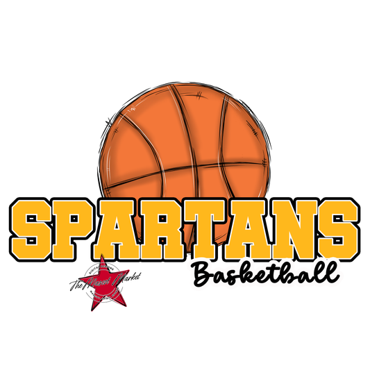 Spartans Varsity Basketball-Yellow