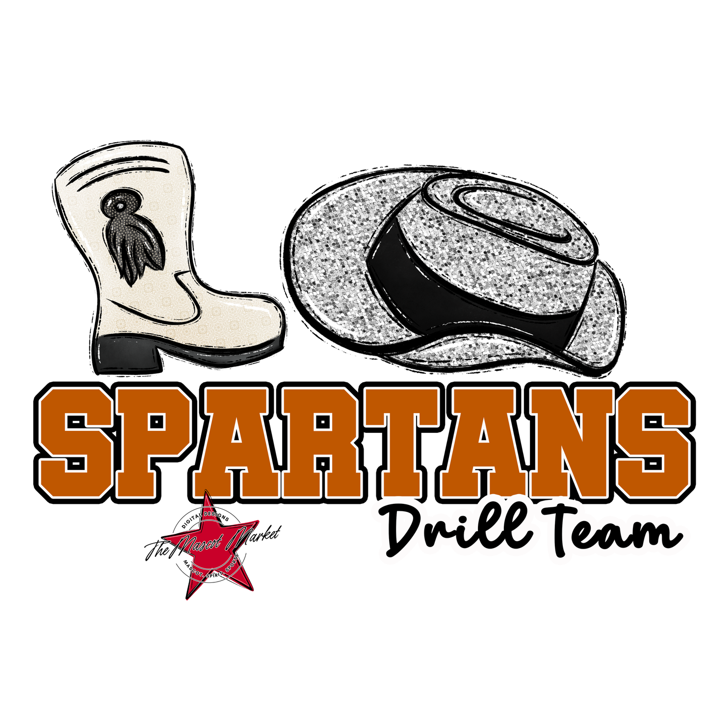 Spartans Varsity Drillteam-Burnt Orange