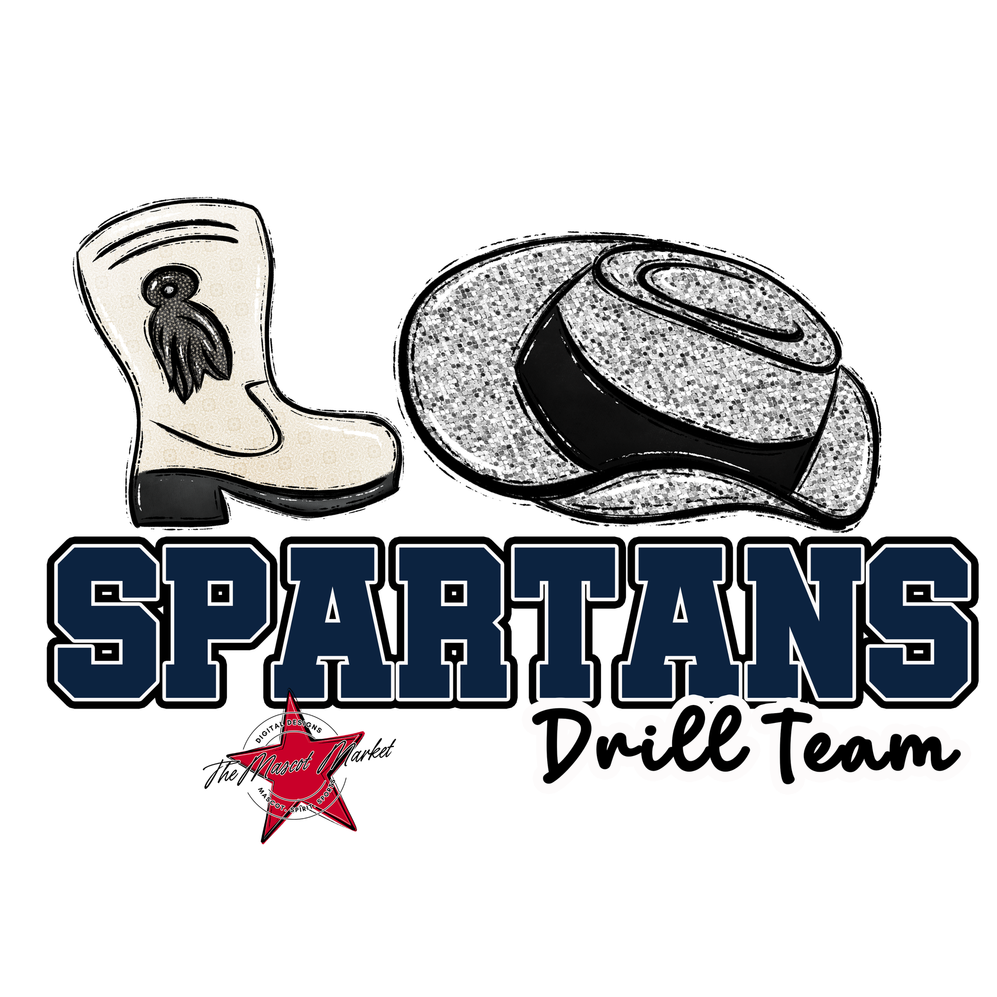 Spartans Varsity Drillteam-Navy