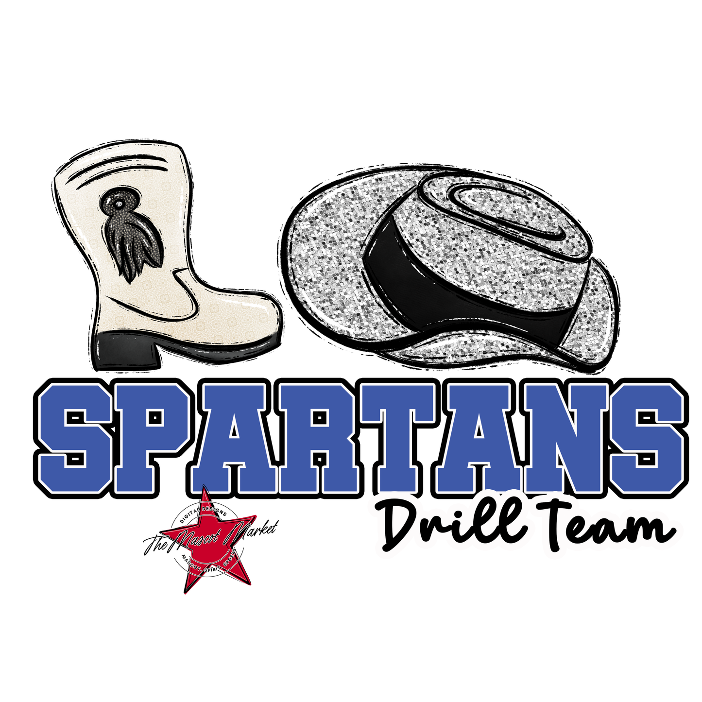 Spartans Varsity Drillteam-Off Blue