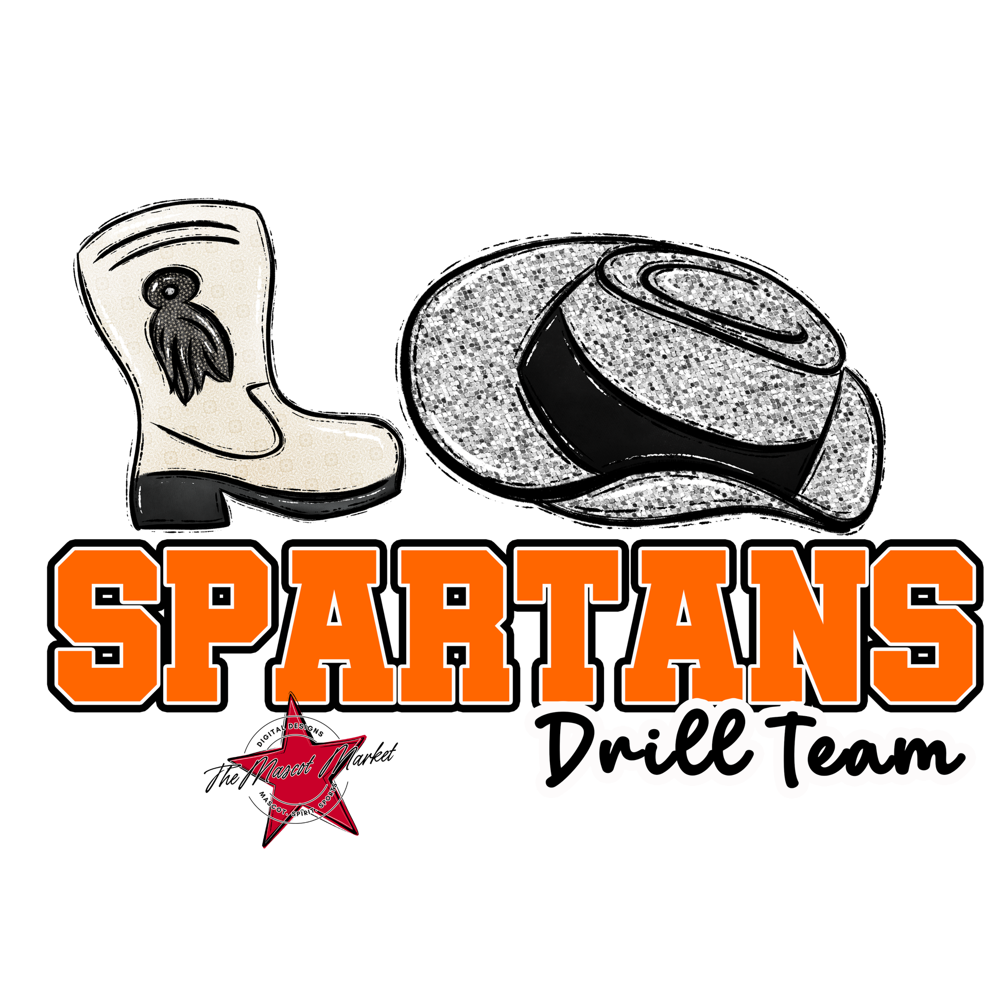 Spartans Varsity Drillteam-Orange