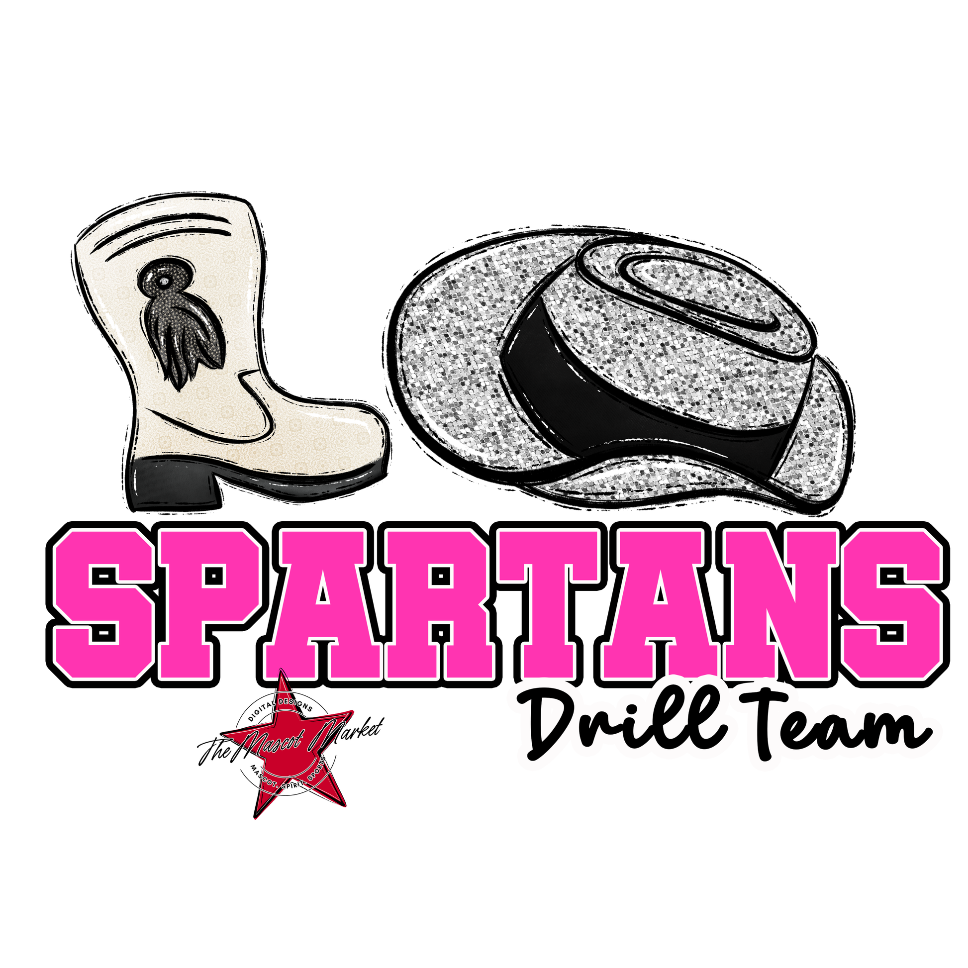 Spartans Varsity Drillteam-Pink