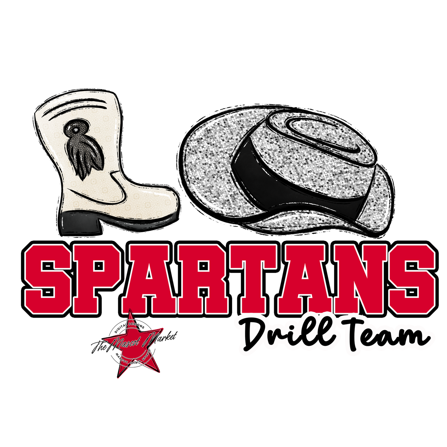 Spartans Varsity Drillteam-Red