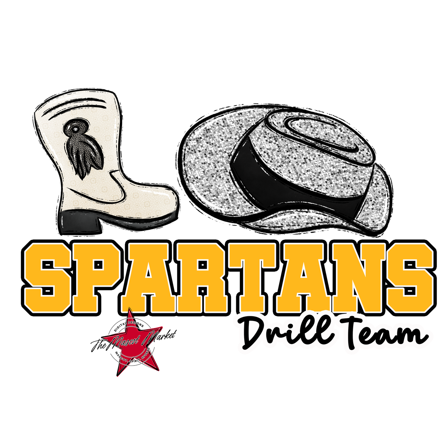 Spartans Varsity Drillteam-Yellow