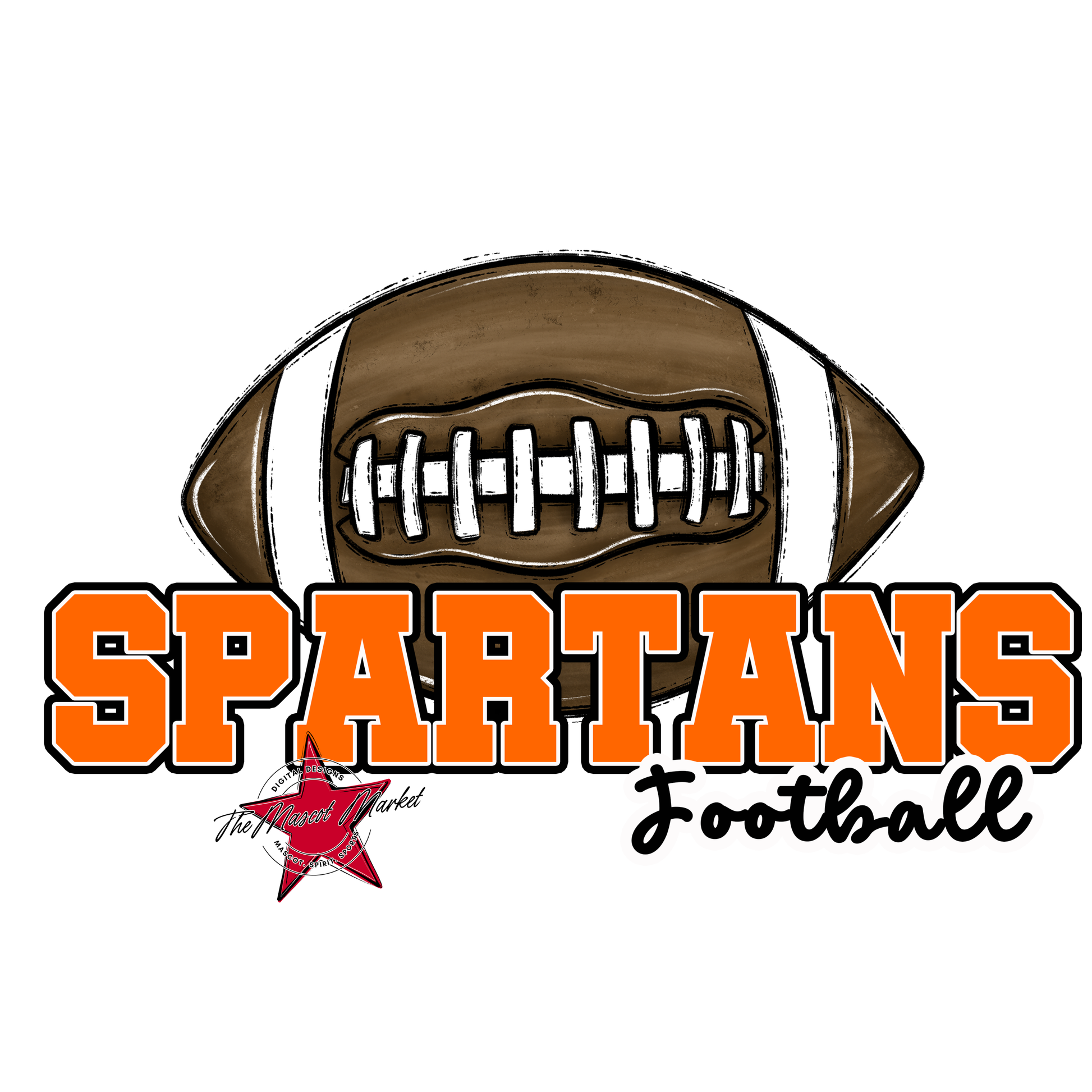 Spartans Varsity Football-Orange