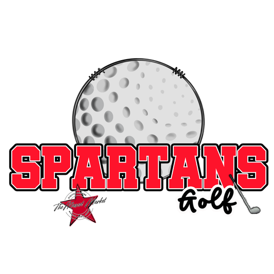 Spartans Varsity Golf-Bright Red