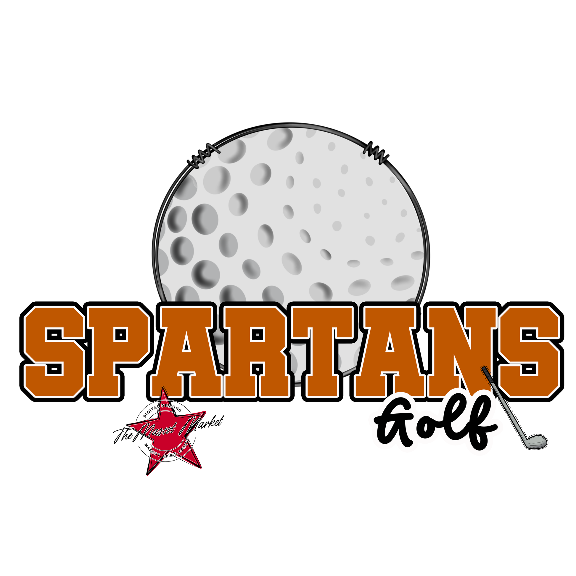 Spartans Varsity Golf-Burnt Orange