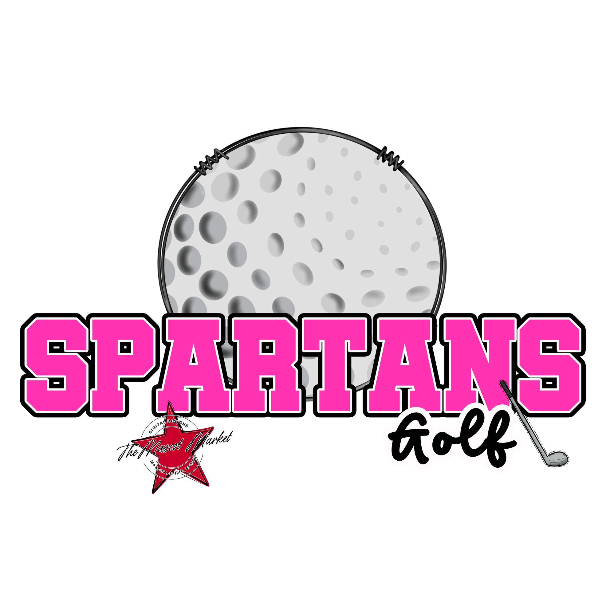 Spartans Varsity Golf-Pink