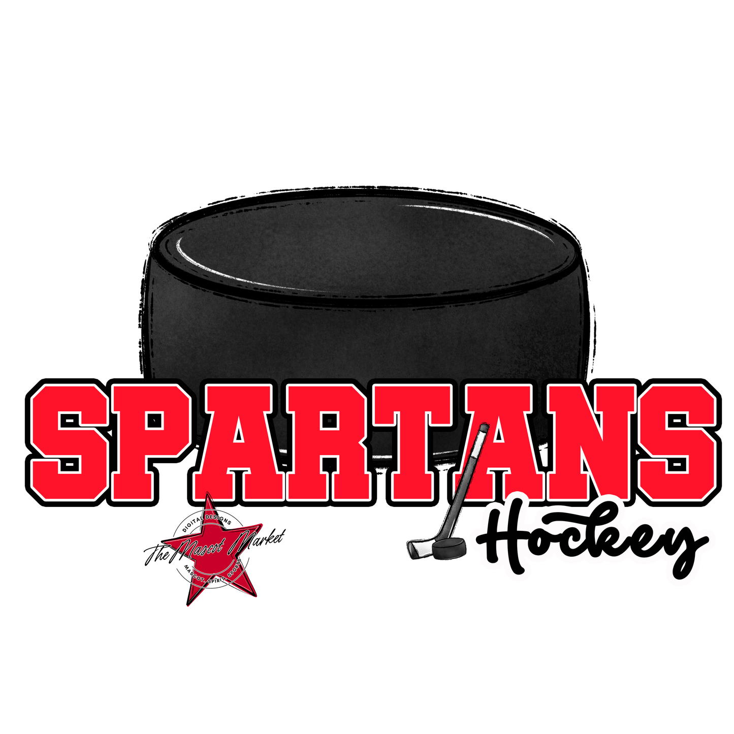 Spartans Varsity Hockey-Bright Red