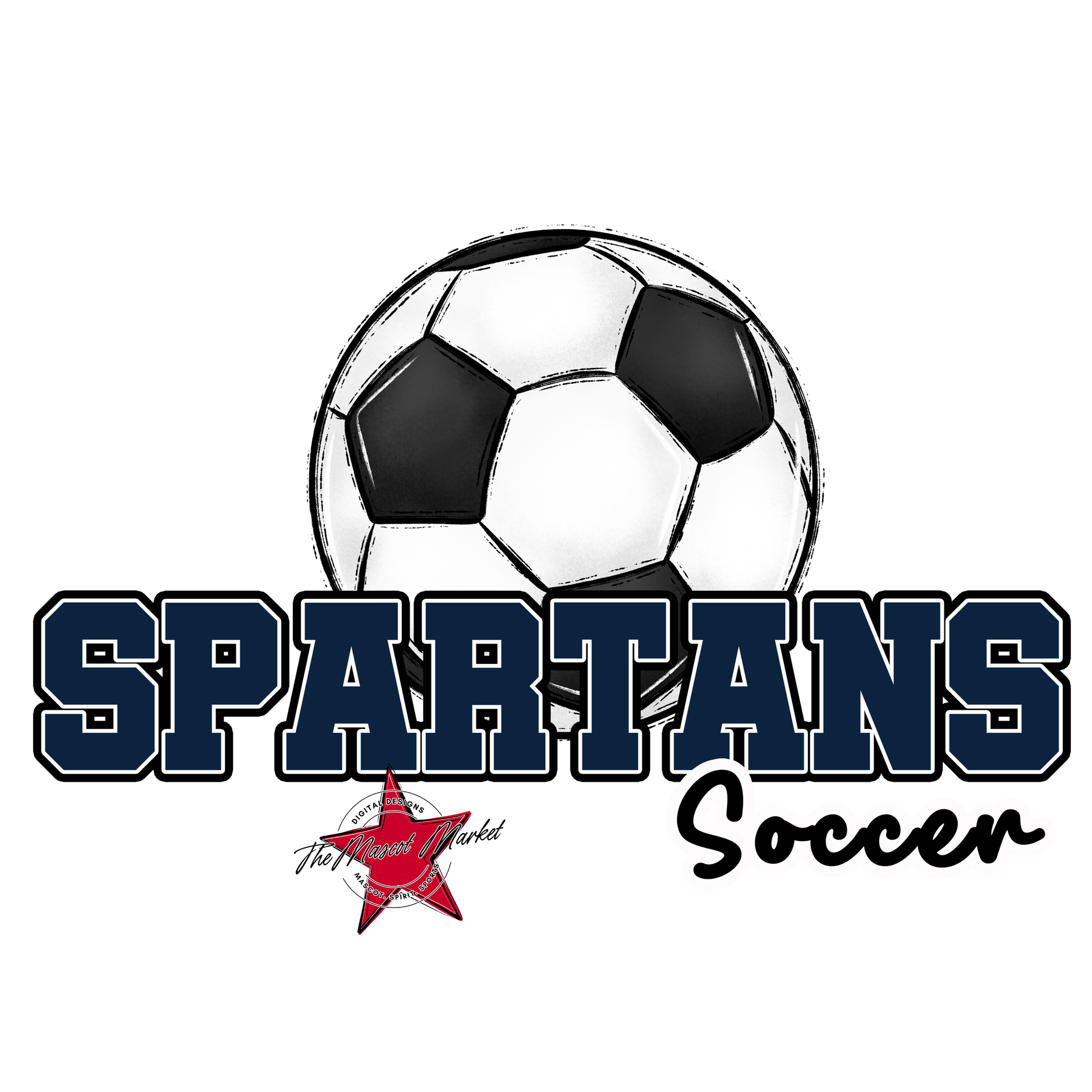 Spartans Varsity Soccer-Navy