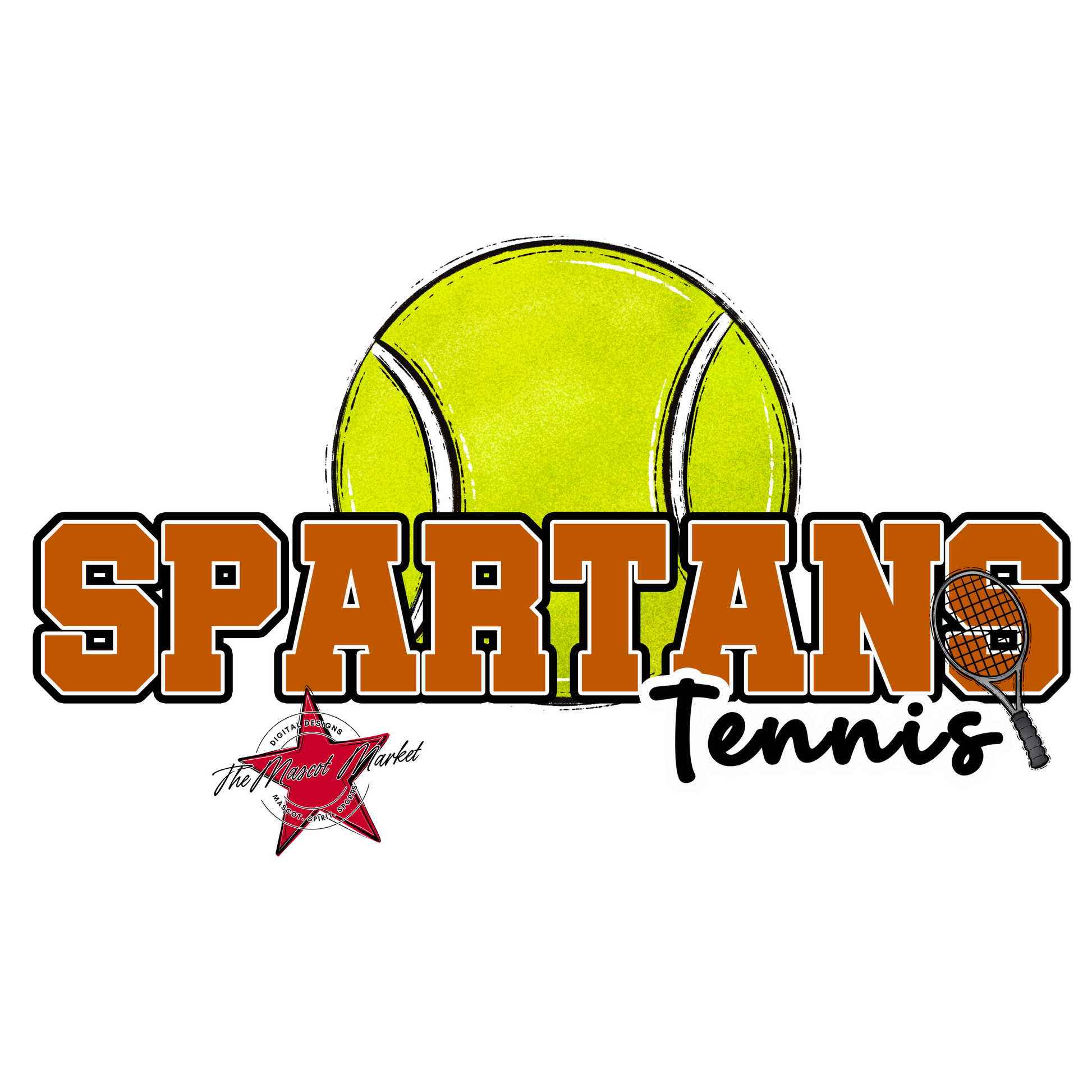 Spartans Varsity Tennis-Burnt Orange