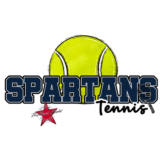 Spartans Varsity Tennis-Navy