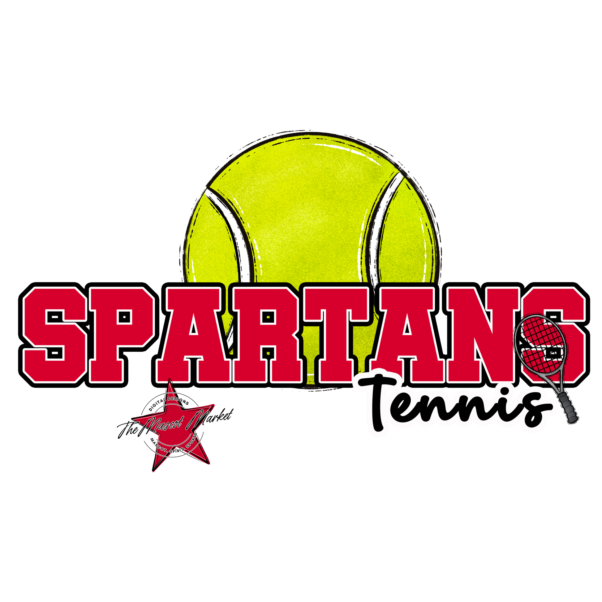 Spartans Varsity Tennis-Red
