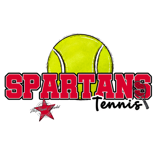 Spartans Varsity Tennis-Red