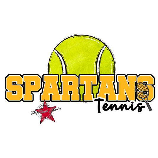 Spartans Varsity Tennis-Yellow