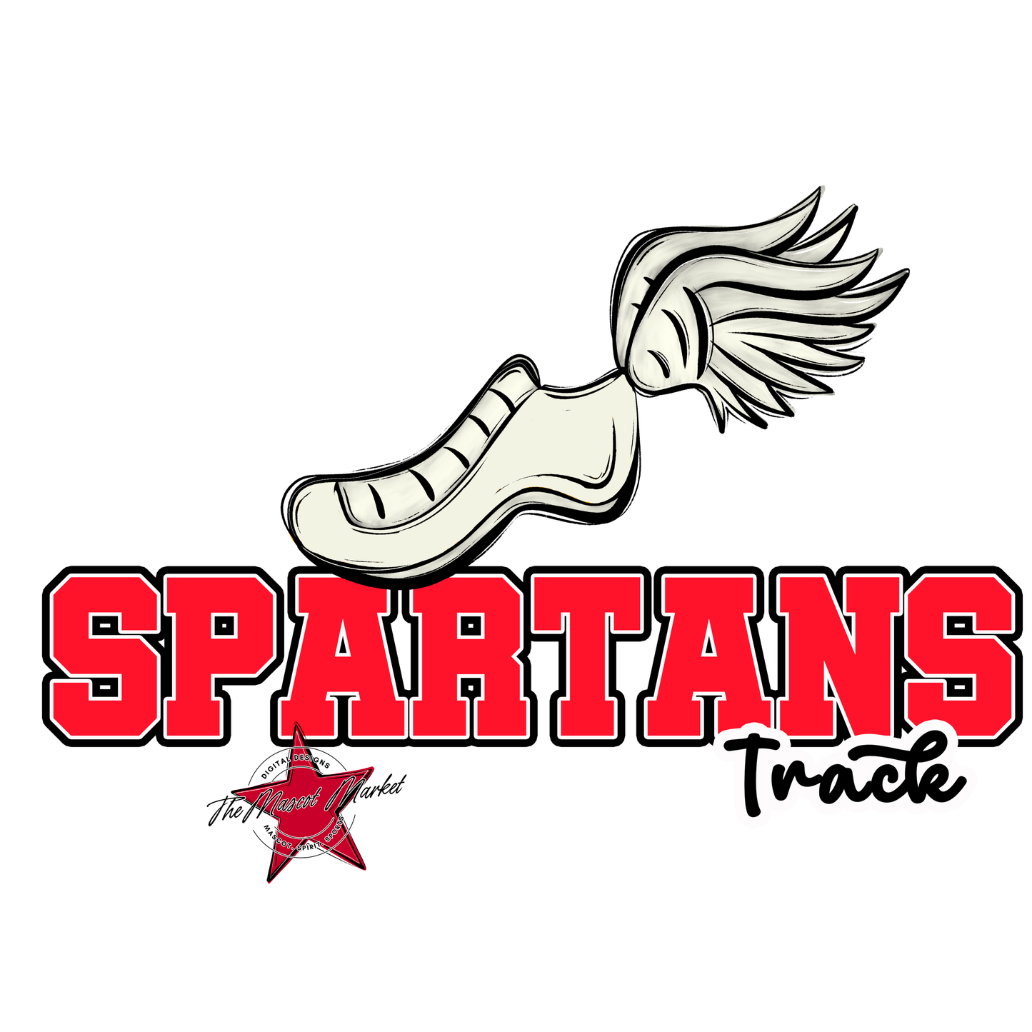 Spartans Varsity Track-Bright Red