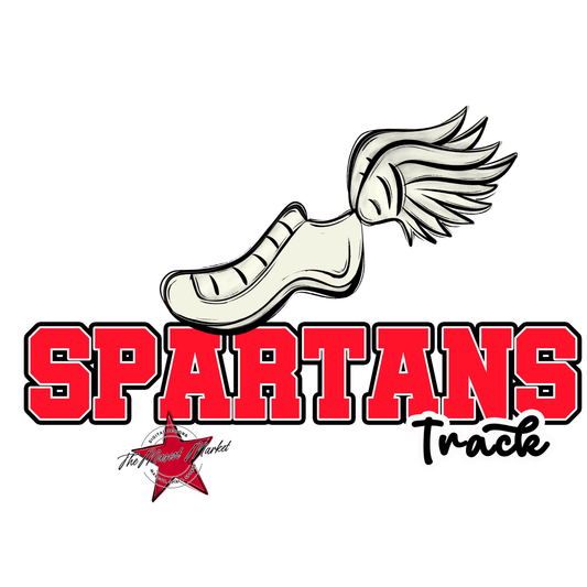 Spartans Varsity Track-Bright Red