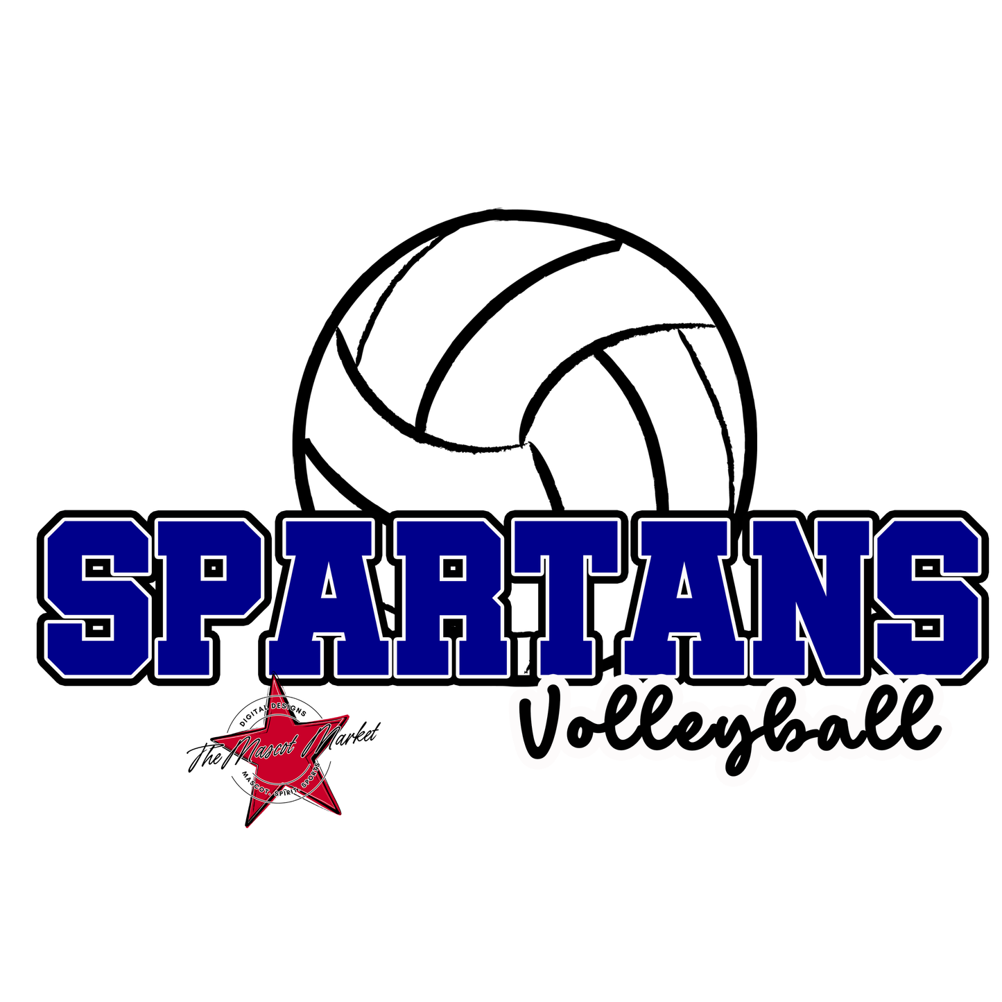 Spartans Varsity Volleyball-Blue