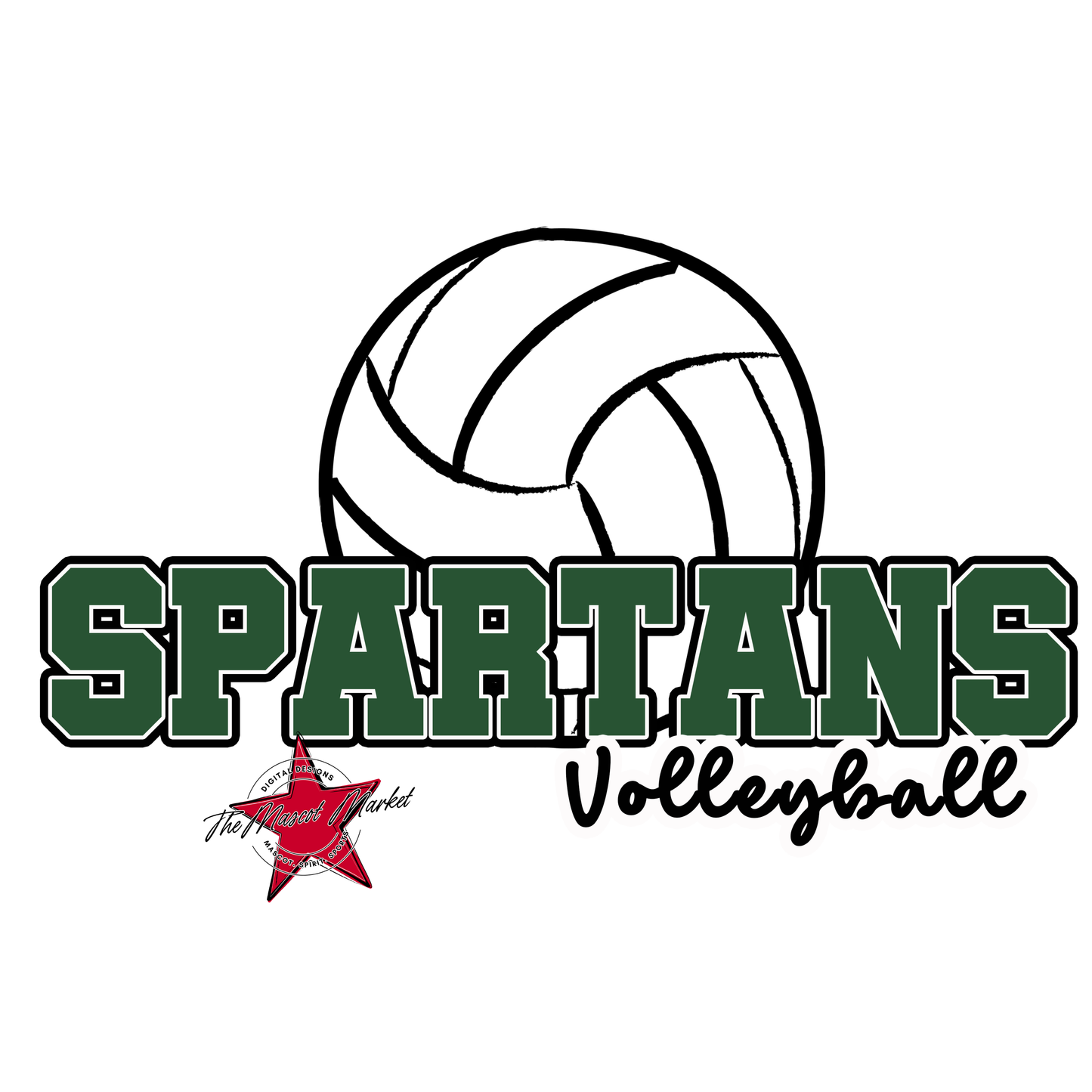 Spartans Varsity Volleyball-Green