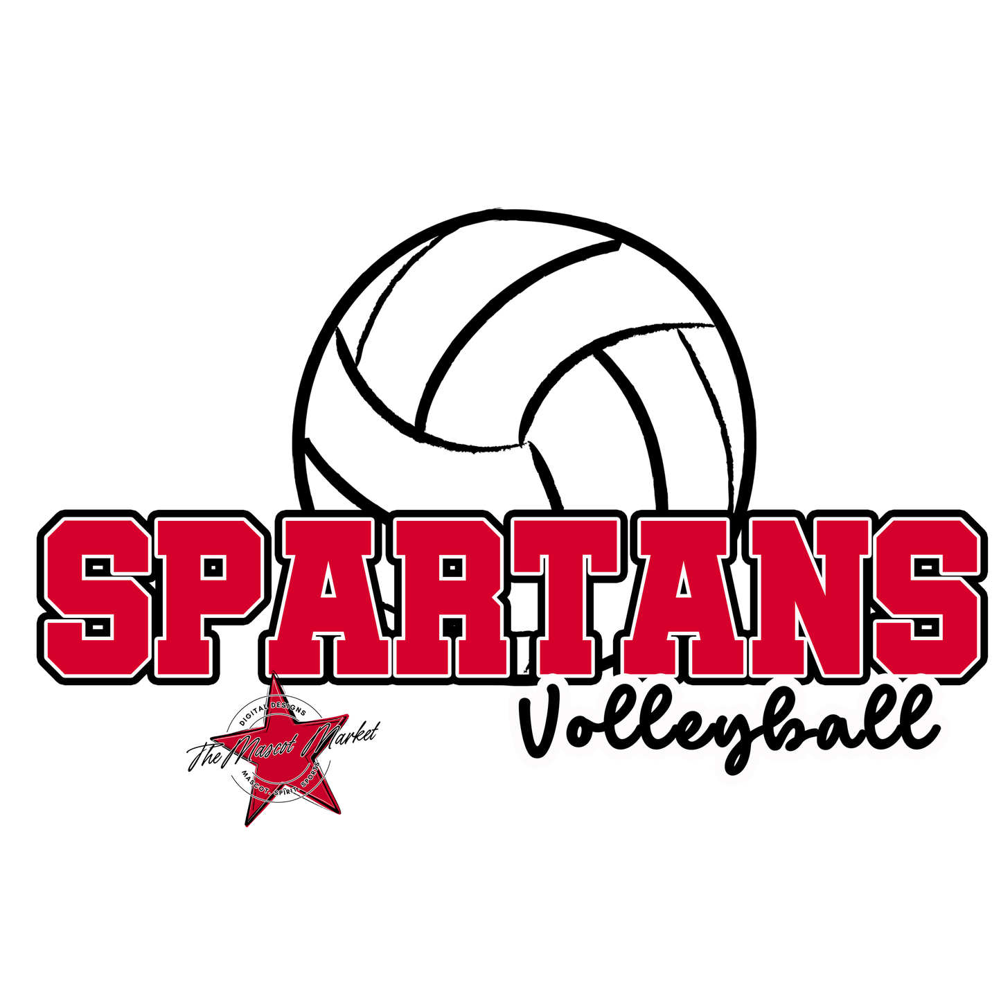 Spartans Varsity Volleyball-Red